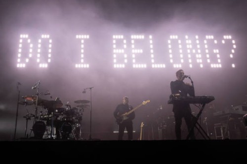 Massive Attack perform during the Act 1.5 concert at Clifton Downs on August 25, 2024 in Bristol, England. Long-time climate campaigners Robert Del...