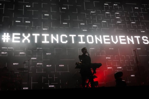 Massive Attack play to tens of thousands of people at the low carbon music and art festival Act 1.5 set up by Massive Attack on the 25th of August...