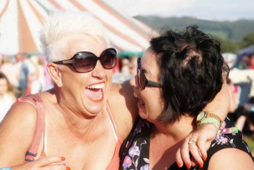 mature women at music festival - concert stock pictures, royalty-free photos & images