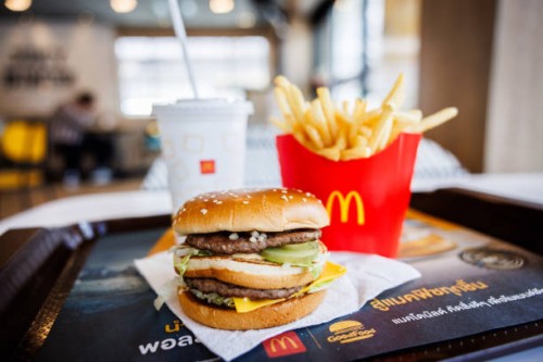 McDonald's Big Mac meal on June 08, 2024 in Bangkok, Thailand. International fast food chains such as McDonald's, KFC and Burger King are wildly...