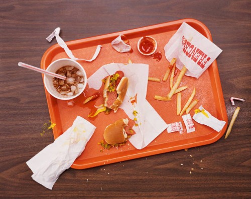 messy tray with eaten hot dog, fries and cola - junk food stock pictures, royalty-free photos & images