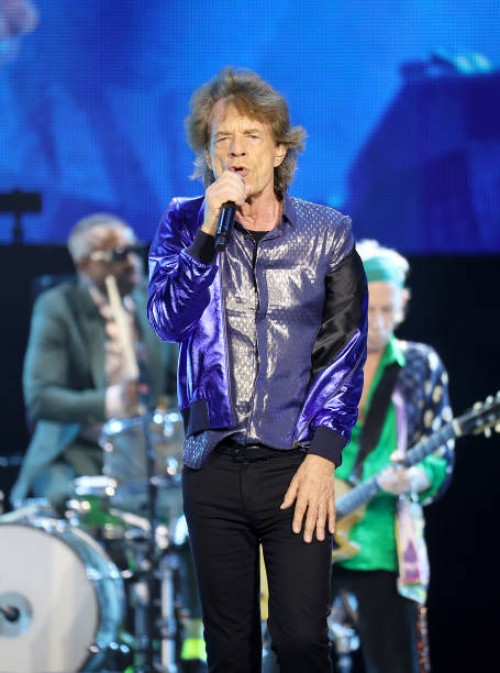 Mick Jagger of The Rolling Stones performs during the final night of the Hackney Diamonds '24 Tour at Thunder Ridge Nature Arena on July 21, 2024 in...