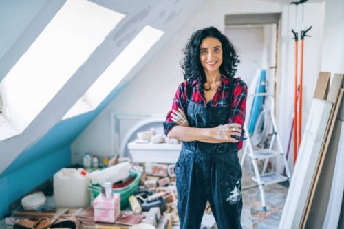 mid adult women enjoying home renovation - home decoration stock pictures, royalty-free photos & images