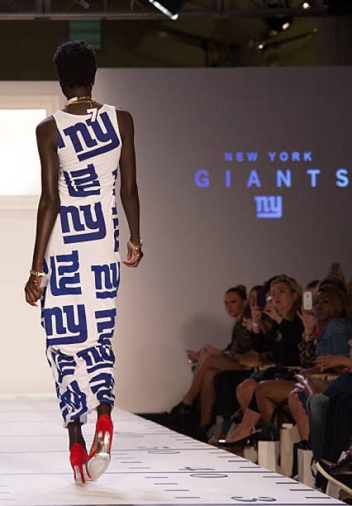 Model walks the runway at Junk Food Vintage NFL curated by Kristin Cavallari during Spring/Summer 2014 Collections at STYLE360 Fashion Pavilion in...