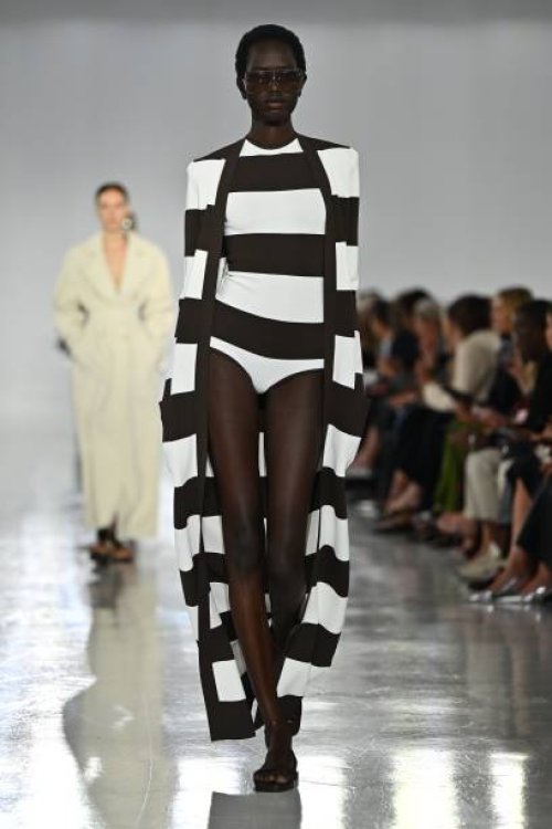 Model walks the runway at the Max Mara fashion show during the Milan Womenswear Spring/Summer 2025 on September 19, 2024 in Milan, Italy.