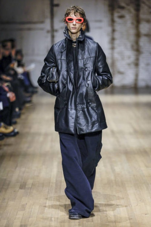 Model walks the runway during the Coach Ready to Wear Fall/Winter 2025-2026 fashion show as part of the New York Fashion Week on February 10, 2025 in...