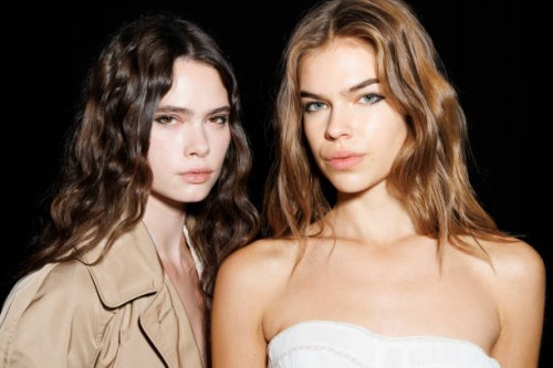 Models are seen backstage at the Ermanno Scervino fashion show during the Milan Womenswear Spring/Summer 2025 on September 21, 2024 in Milan, Italy.