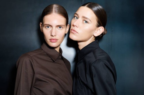Models are seen backstage at the Max Mara fashion show during the Milan Womenswear Spring/Summer 2025 on September 19, 2024 in Milan, Italy.