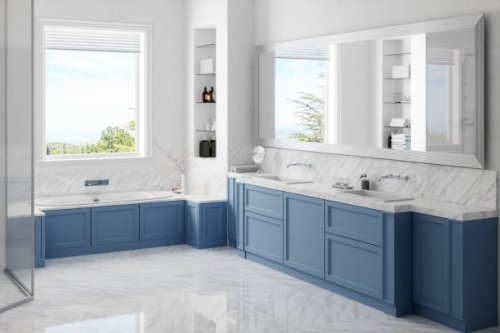 modern bathroom interior with hot tub - home decoration stock pictures, royalty-free photos & images