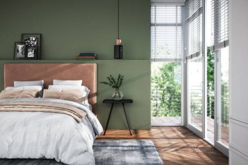 modern bedroom interior - stock photo - home decoration stock pictures, royalty-free photos & images