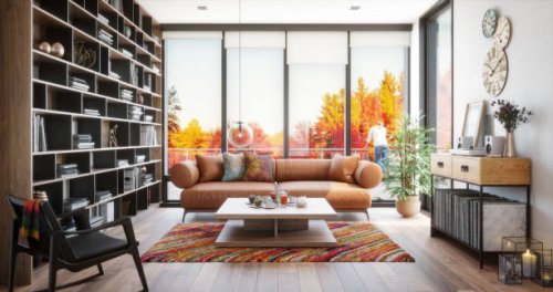 modern living room - home decoration stock pictures, royalty-free photos & images