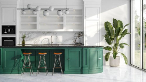modern luxury kitchen interior - home decoration stock pictures, royalty-free photos & images