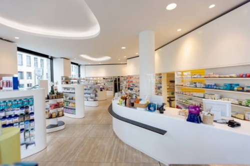 modern medical store interior - home decoration stock pictures, royalty-free photos & images