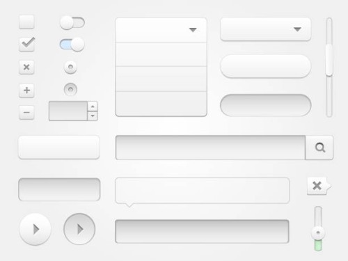 modern vector collection of multimedia web elements - fashion stock illustrations