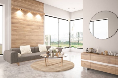 modernes wohnzimmer mit sofa - fashion stock-fotos und bilder