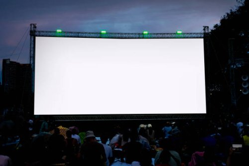 movies in the park in thailand - garden decoration stock pictures, royalty-free photos & images