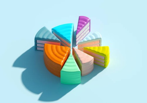 multicolored pie chart - food photos et images de collection