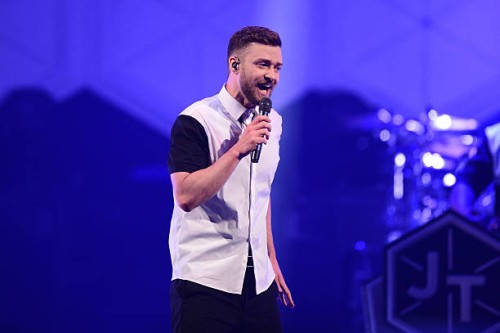 Musician Justin Timberlake performs on stage at Barclays Center on December 14, 2014 in the Brooklyn borough of New York City.