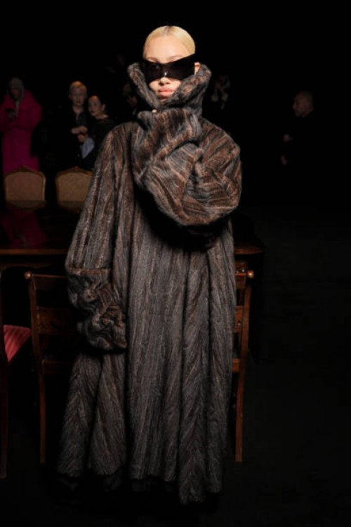 Nadia Lee Cohen at Balenciaga RTW Spring 2025 as part of Paris Ready to Wear Fashion Week on September 30, 2024 in Paris, France.