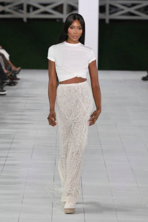 Naomi Campbell on the runway at Ralph Lauren RTW Spring 2025 as part of New York Ready to Wear Fashion Week on September 5, 2024 in East Hampton, New...