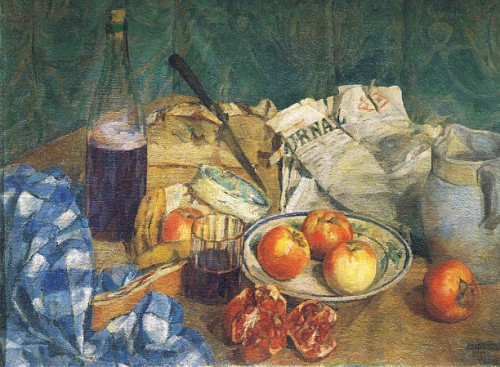 natura morta con giornale - food stock illustrations