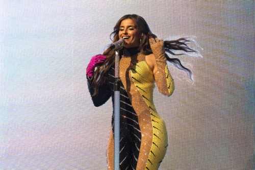 Nelly Furtado performs at Mighty Hoopla 2024 at Brockwell Park on June 01, 2024 in London, England.