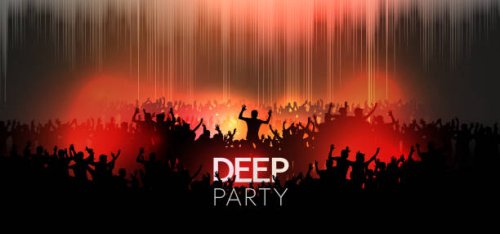 neon dance party crowd background - concert stock illustrations