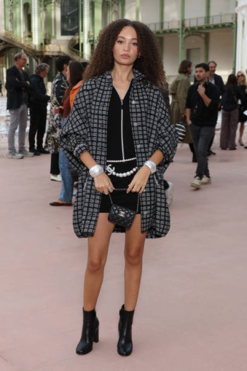 Nico Parker attends the Chanel Paris Womenswear Spring-Summer 2025 show as part of Paris Fashion Week on October 01, 2024 in Paris, France.