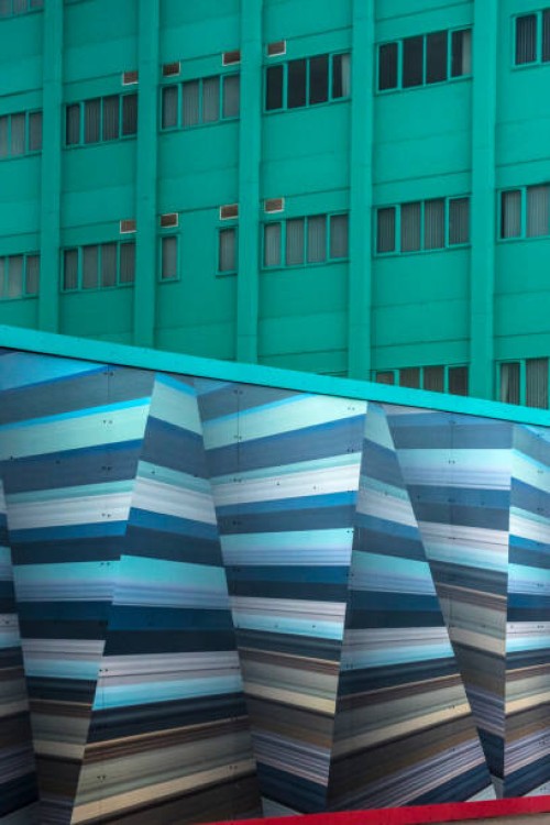 nine elms abstract architecture - garden decoration stock pictures, royalty-free photos & images