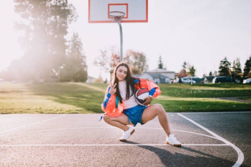 nineties basketball fashion and accessory woman - fashion stock pictures, royalty-free photos & images