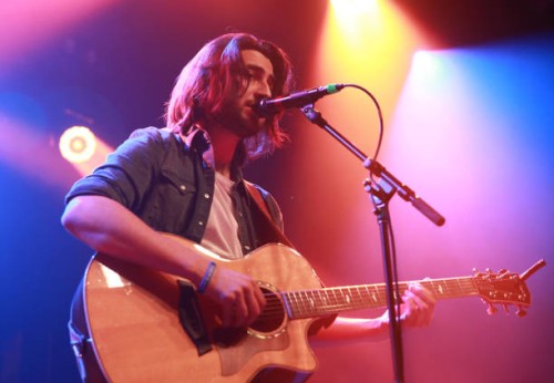 Noah Kahan performs on stage at Brooklyn Steel on March 1, 2018 in New York City.