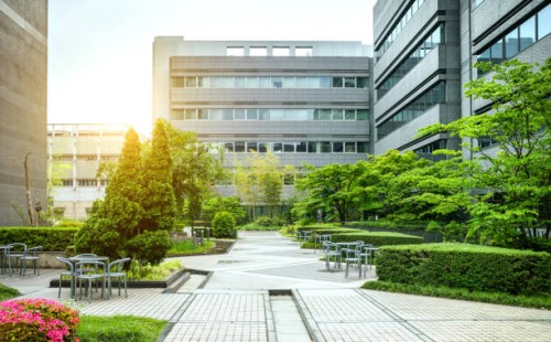office park à kyoto, japon - garden decoration photos et images de collection