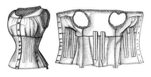old engraved illustration of a corset - fashion stock pictures, royalty-free photos & images