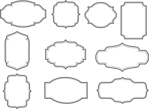 ornate borders - fashion stock illustrations