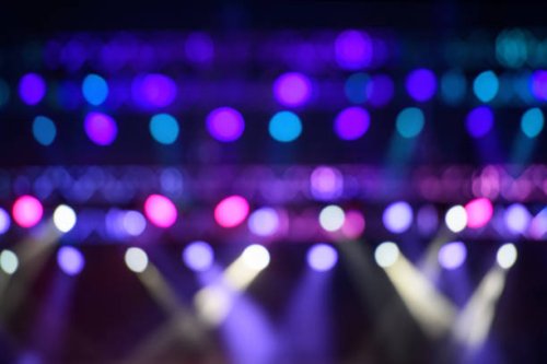 out of focus concert spot lights as background - concert stock pictures, royalty-free photos & images