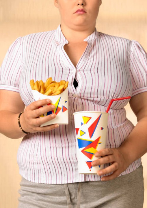 overweight teenager with fries - junk food stock pictures, royalty-free photos & images