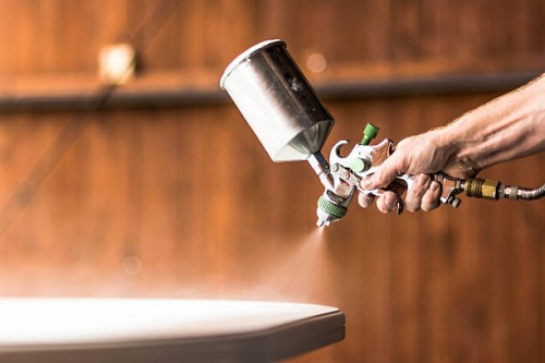 painting table on white color - home decoration stock pictures, royalty-free photos & images