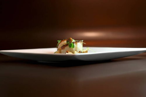 pan seared scallop on a plate - food stock pictures, royalty-free photos & images
