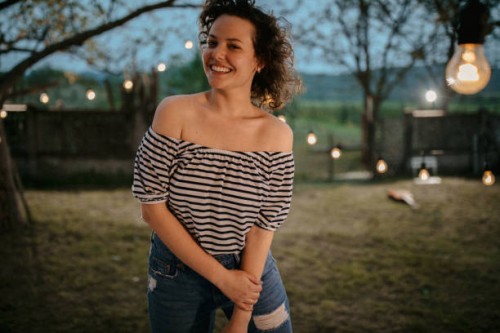 party woman - garden decoration stock pictures, royalty-free photos & images