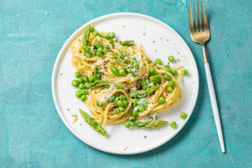 pasta asparagus and green peas - food stock pictures, royalty-free photos & images
