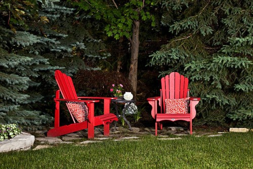 patio dans l'arrière-cour - garden decoration photos et images de collection