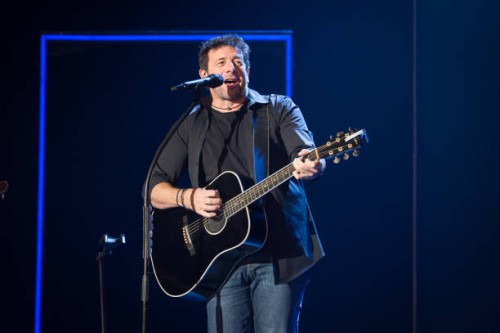 Patrick Bruel performs at Casino de Paris on December 20, 2021 in Paris, France.