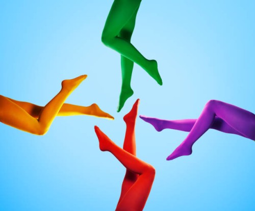 pattern of 4 legs with different colours - fashion photos et images de collection