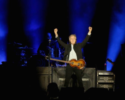 Paul McCartney performs in concert during the second weekend of the ACL Music Festival at Zilker Park on October 12, 2018 in Austin, Texas.