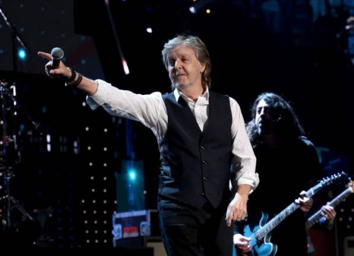 Paul McCartney performs onstage during the 36th Annual Rock & Roll Hall Of Fame Induction Ceremony at Rocket Mortgage Fieldhouse on October 30, 2021...