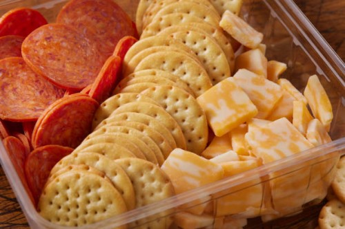 pepperoni lunch box - junk food stock pictures, royalty-free photos & images