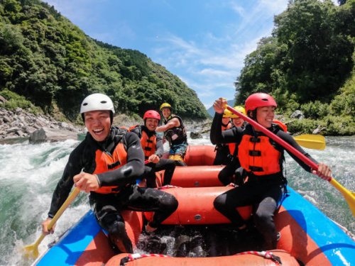 personal point of view of a white water river rafting excursion - travel stock pictures, royalty-free photos & images