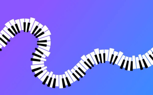 piano keys background - concert stock illustrations