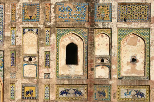 picture wall lahore, elegence of mughal's art in south asia. - garden decoration stock pictures, royalty-free photos & images