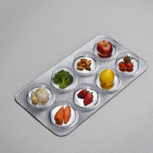 pill blister pack containing fruit and vegtables - food stock pictures, royalty-free photos & images